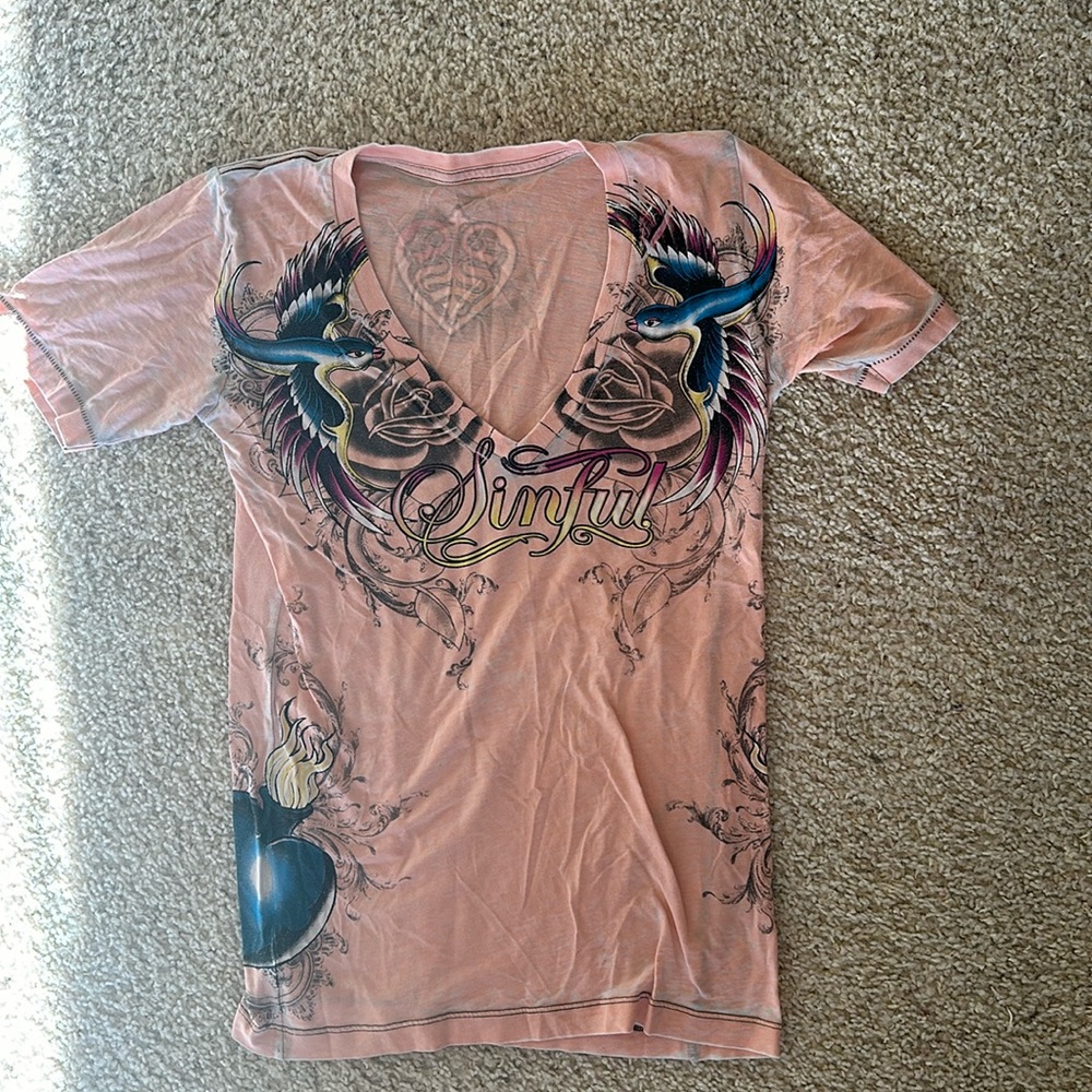 XL tshirt. Peach